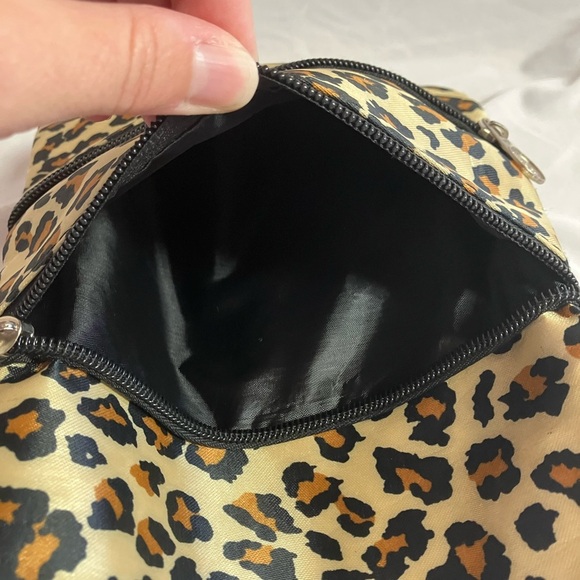 Brown and Black Triple-Zipper Crossbody Bag - Picture 5 of 7